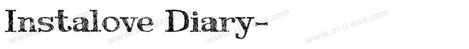Instalove Diary字体转换